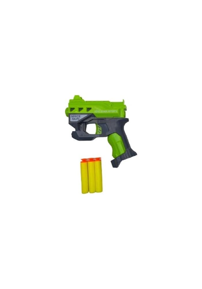 Daiso Soft Gun – Green, Fun Toy Gun with Soft Bullets - Image 2